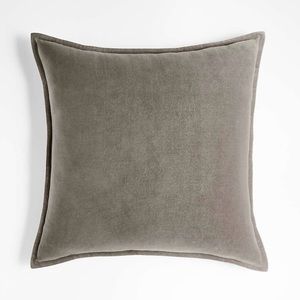 TWO Crate and Barrel Velvet Pillow Covers